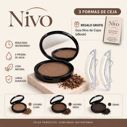 Nivo Duo — Kit Sello de Cejas Simétricas