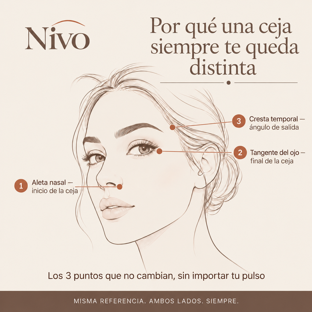 Nivo Duo — Kit Sello de Cejas Simétricas