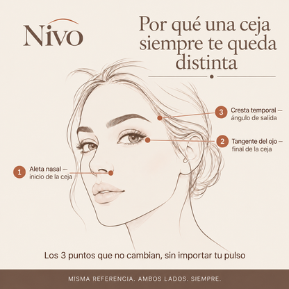 Nivo Duo — Kit Sello de Cejas Simétricas