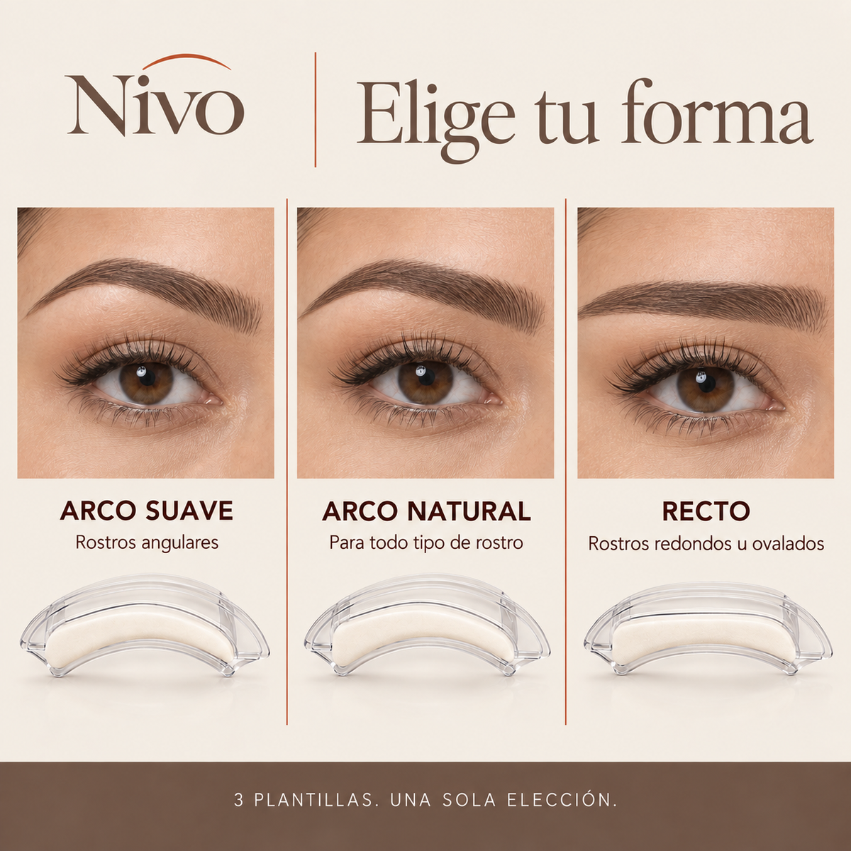Nivo Duo — Kit Sello de Cejas Simétricas