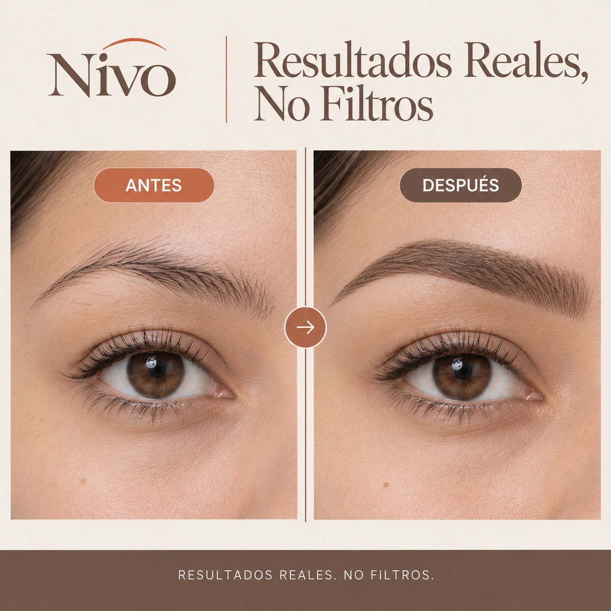 Nivo Duo — Kit Sello de Cejas Simétricas