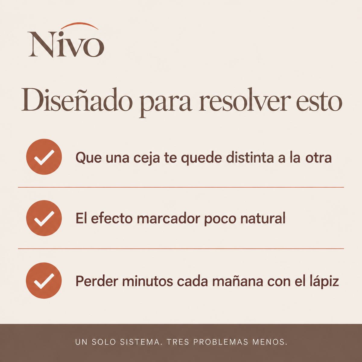 Nivo Duo — Kit Sello de Cejas Simétricas